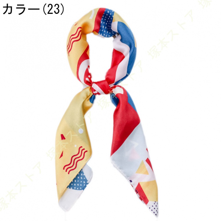 スカーフ シルク レディース 春 夏 秋 冬 小判 正方形 シルク 保温 コモ 絹 65*65cm ネッカチーフ 日焼け対策 プレゼント ギフト 妻 オフィス 誕生日 母の日の画像