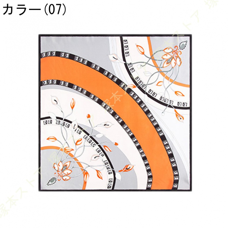 スカーフ シルク レディース 春 夏 秋 冬 小判 正方形 シルク 保温 コモ 絹 65*65cm ネッカチーフ 日焼け対策 プレゼント ギフト 妻 オフィス 誕生日 母の日の画像