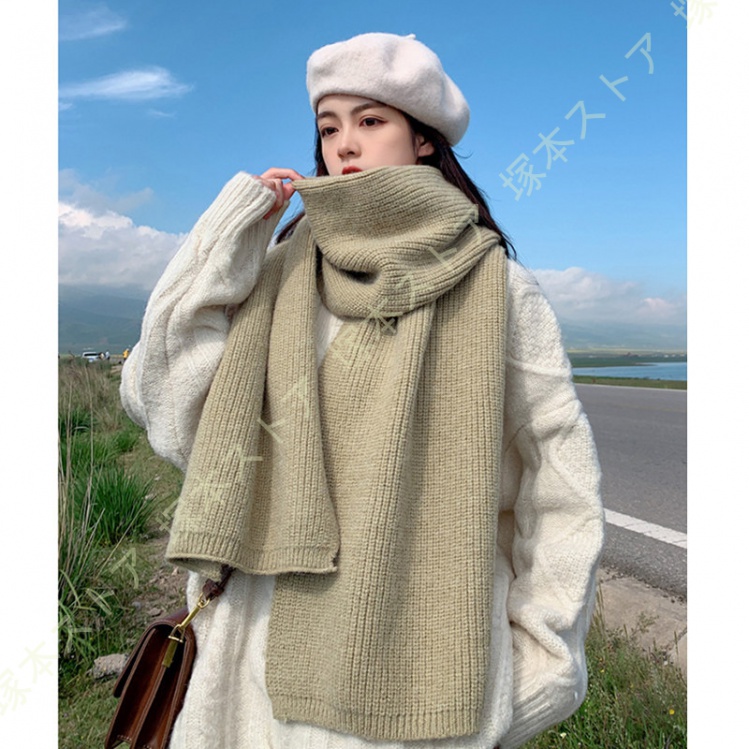 21AW BODHI ボーディベビーカシミヤ ロング ニット マフラー