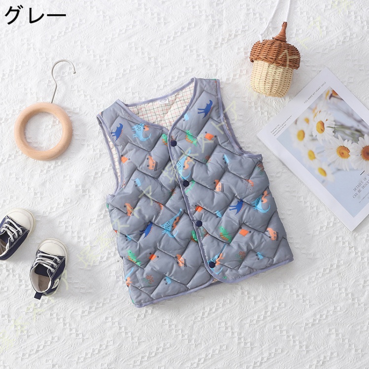 ダントン キッズ vネック インナーダウンベスト ダウンベスト