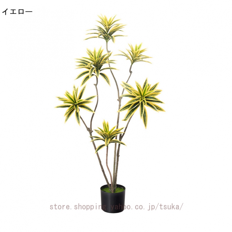 ドラセナ 屋外用 人工観葉植物 庭木 植木 常緑樹 常緑高木 フェイクグリーン 人工観葉樹 造花 シンプル オフィス 室内 モダン インテリア 大型 おしゃれ_2