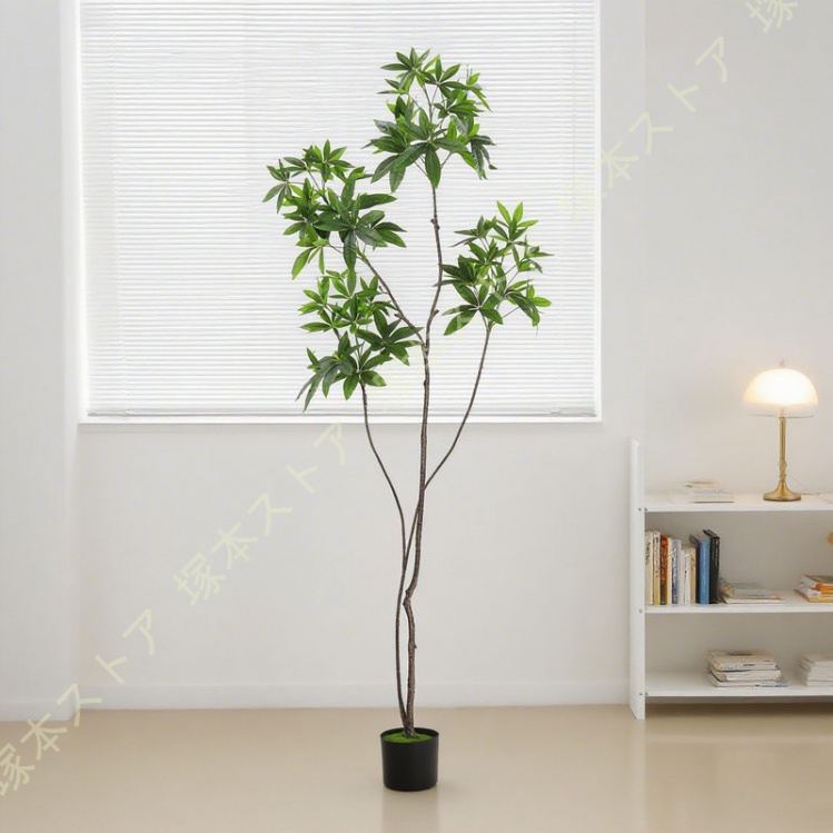 フェイクグリーン 造花 樹木 おしゃれ 観葉植物 リアル 大型 パキラ