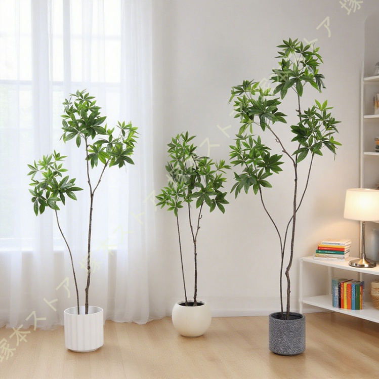 フェイクグリーン 造花 樹木 おしゃれ 観葉植物 リアル 大型 パキラ