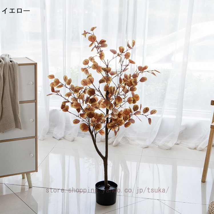ユーカリ フェイクグリーン 大型 鉢植え リアル 大きい 人工樹木 エントランス 店舗 お手入れ不要 観葉植物 フェイク 人工観葉植物 造花 室内 開店祝い