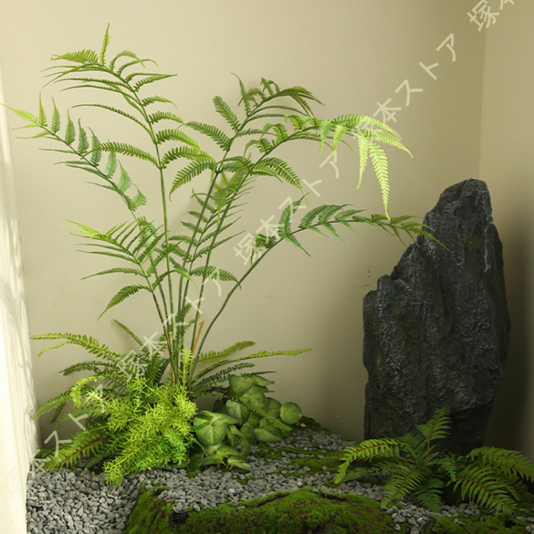 幸福の木 シダ植物 フェイクグリーン 大型 造花 鉢植え 人工観葉植物