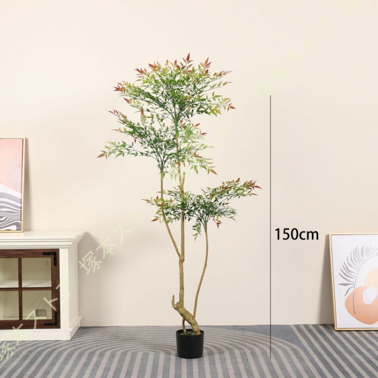 人工観葉植物 人工竹の木 笹 人工観葉樹 フェイクグリーン 和風 花粉
