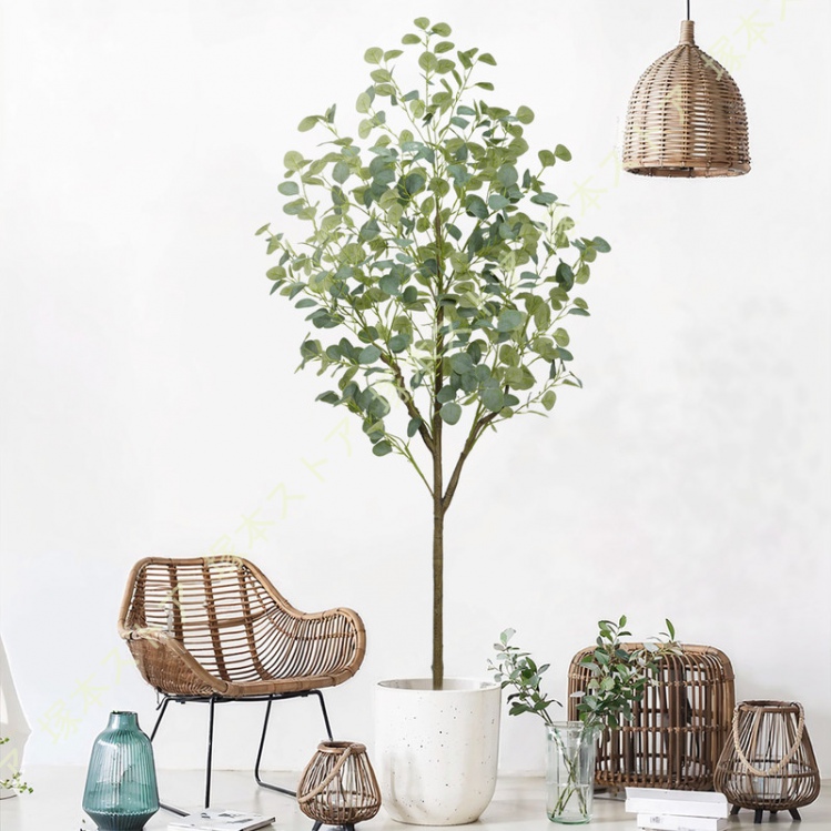 フェイクグリーン ユーカリ 観葉植物 人工観葉植物 人工樹木 大型 熱帯