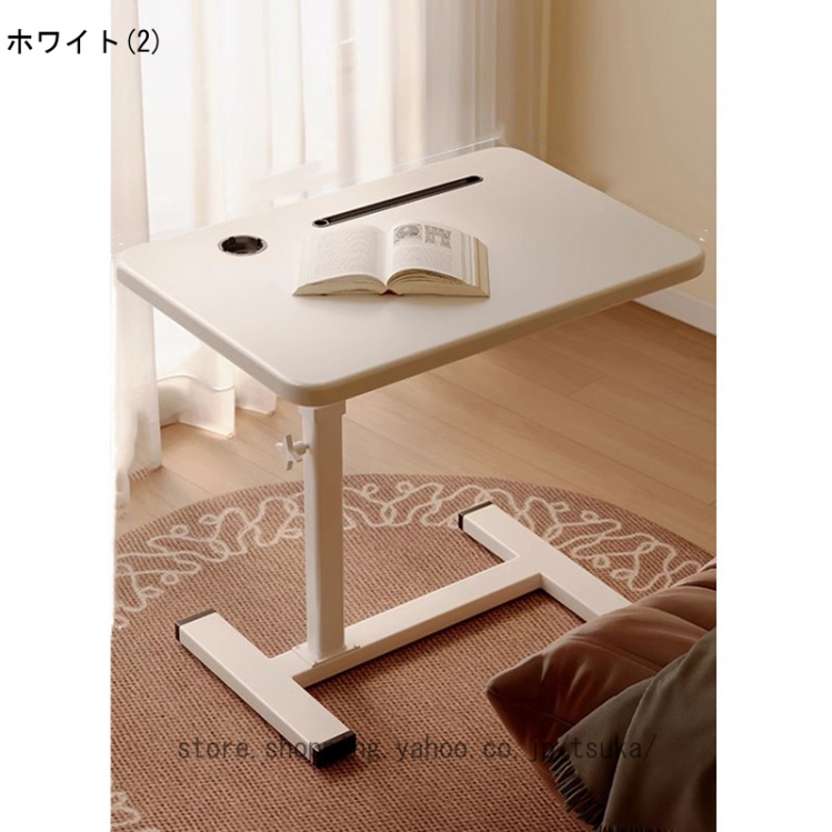折りたたみデスク PCデスク パソコンデスク 書斎机 オフィスデスク キャスター付き 昇降式テーブル 書斎デスク 勉強机 学習机 学習デスク ワークデスク_4