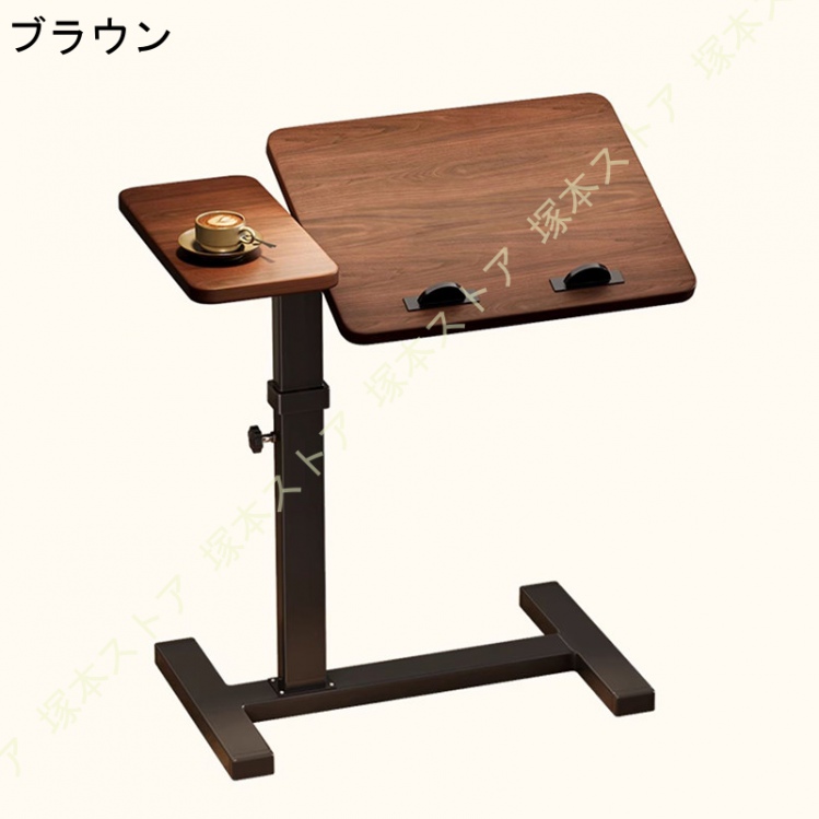 サイドテーブル キャスター付き 昇降式テーブル 移動式テーブル ベッド