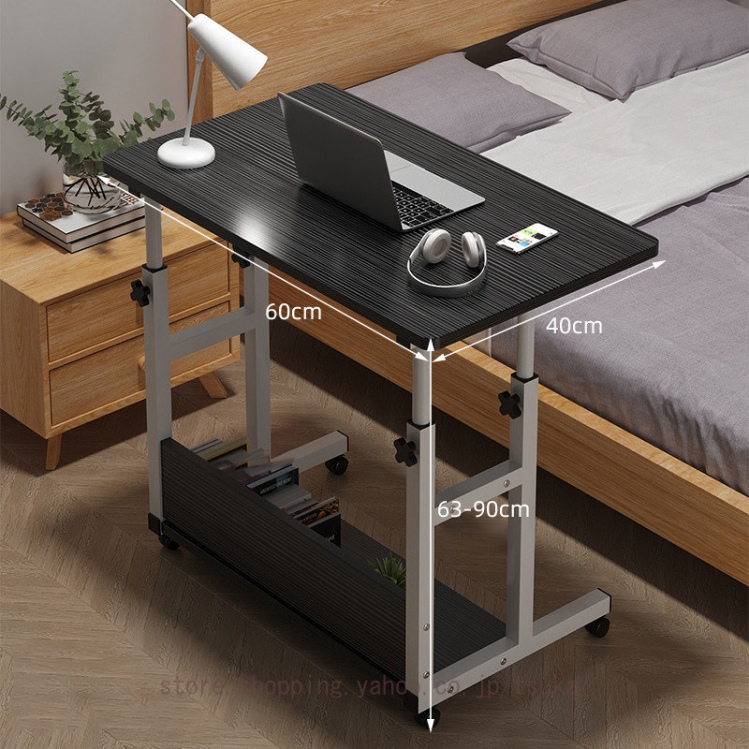 昇降式テーブル サイドテーブル 昇降式 作業台 伸縮 キャスター付き 無