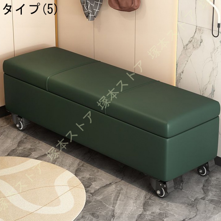 収納スツール 収納ベンチ 収納ボックス オットマン キャスター付き