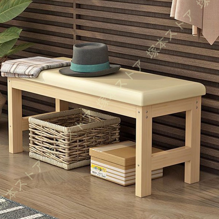 ダイニングベンチ 長椅子 玄関用腰掛け 玄関ベンチ スツール 天然木 1