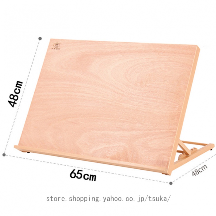 卓上イーゼル ブナ木製 A2 特大サイズ 角度調節 折りたたみ式 画板立て