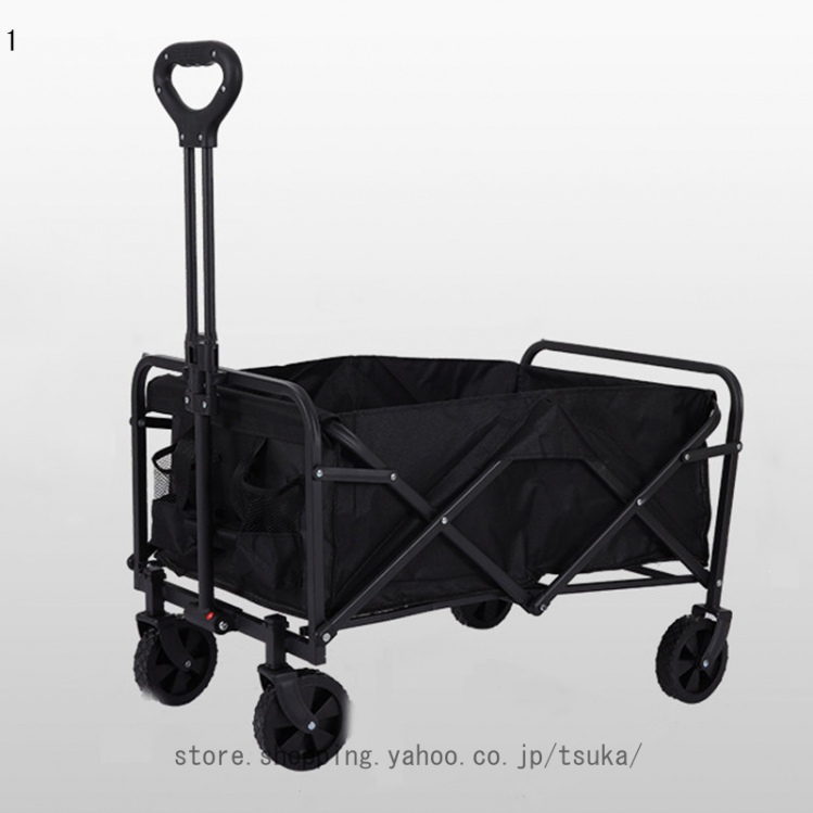 アウトドアワゴン キャリーワゴン キャリーカート 折りたたみ 大容量 4輪 頑丈 耐荷重100kg コンパクト キャンプワゴン アウトドアキャリー アウトドア_1