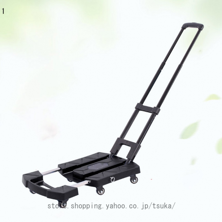 キャリーカート 耐荷重200kg 軽量 アルミ 折りたたみ 台車 ハンドキャリー 折りたたみ式カート ゴムバンド付属 アウトドア ショッピングカート カート 6輪の画像