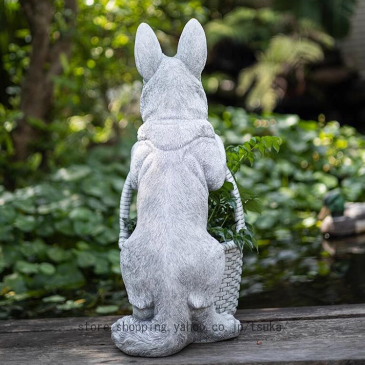 ガーデニング 置物 動物 ガーデンオーナメント 犬 カントリー雑貨