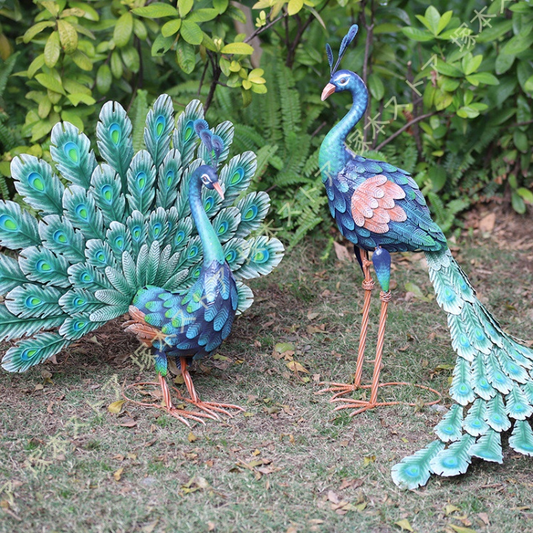 鳥の置物 屋外 リアル ガーデンオーナメント 装飾 動物オブジェ