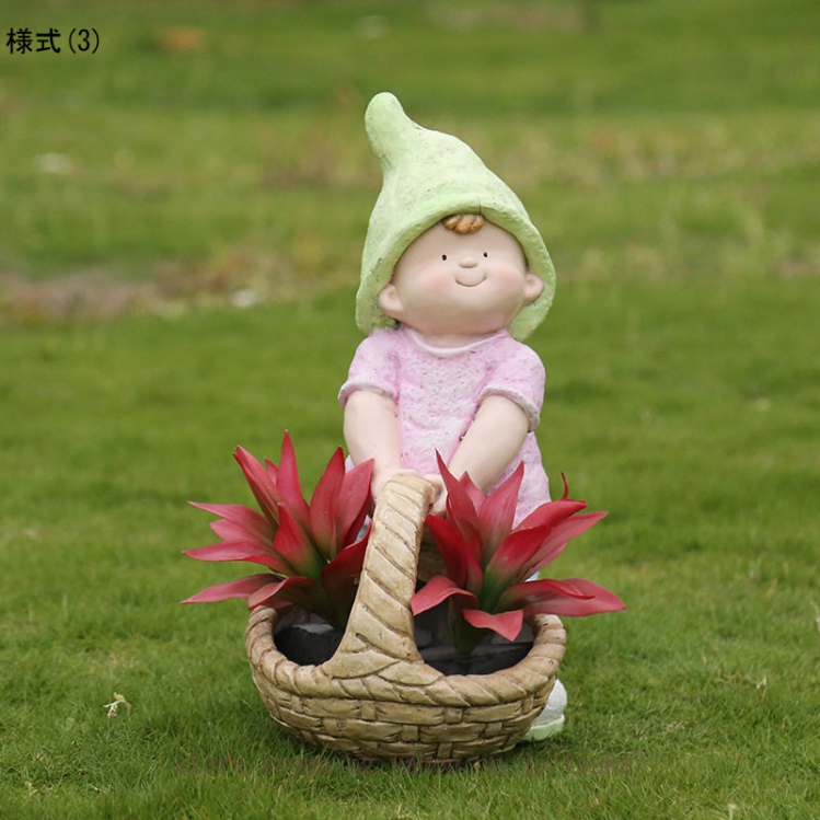 置物 かわいい ガーデン オーナメント 妖精 オブジェ ガーデニング用品