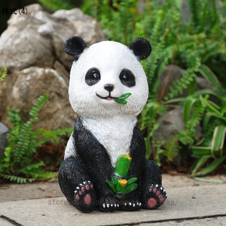 パンダの置物 ガーデンオーナメント 可愛い 動物の置物 アウトドア