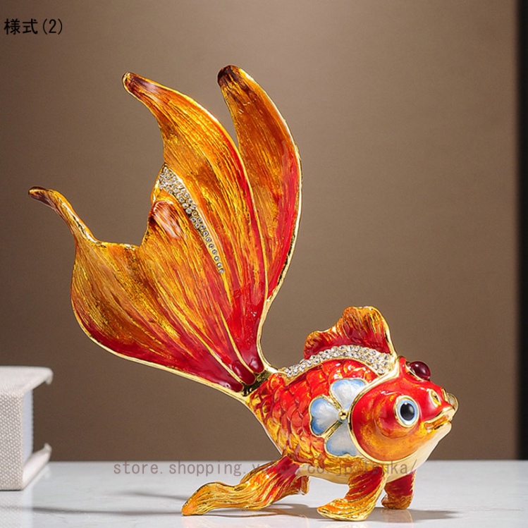 風水雑貨 インテリア 置物 おしゃれ 飾り物 かわいい 飾り 卓上 オーナメント 置き物 オブジェ シンプル 風水 魚 雑貨 開運 ホーム ベッドルーム_2