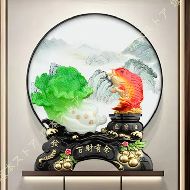 【玉石彫刻】山水楼閣 置物 風水インテリア 天然石 木台付き　縁起物　開運お守り 玄関 置物 風水 インテリア 招財 金運 運気アップ 置き物 リビング