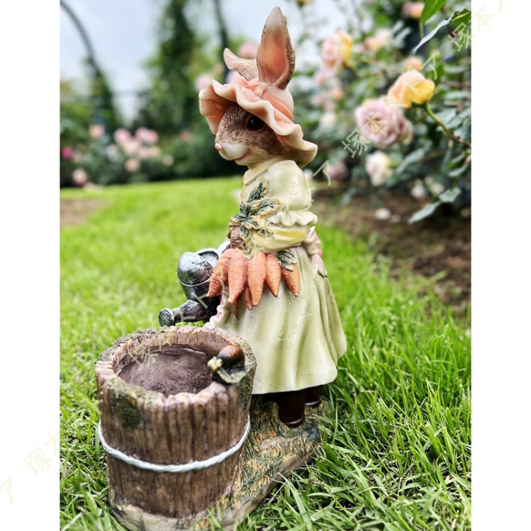 うさぎ ガーデン グッズ 動物 置物 ガーデニング雑貨 芝生 ベランダ