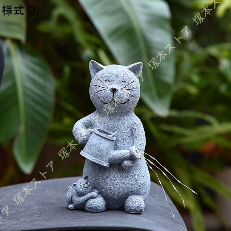 ガーデニング雑貨 屋外 猫の置物 かわいい ガーデン 置物 オブジェ