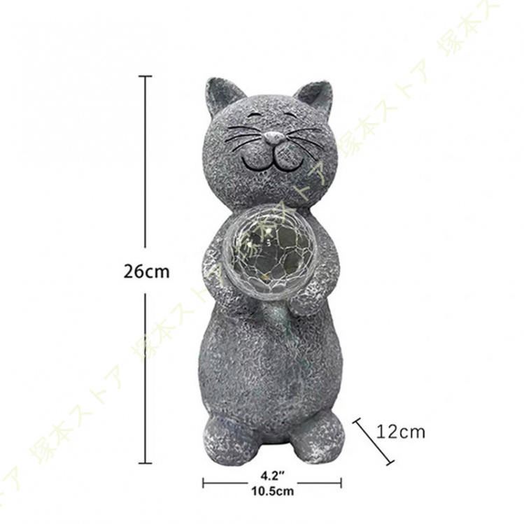ガーデニング雑貨 屋外 猫の置物 かわいい ガーデン 置物 オブジェ