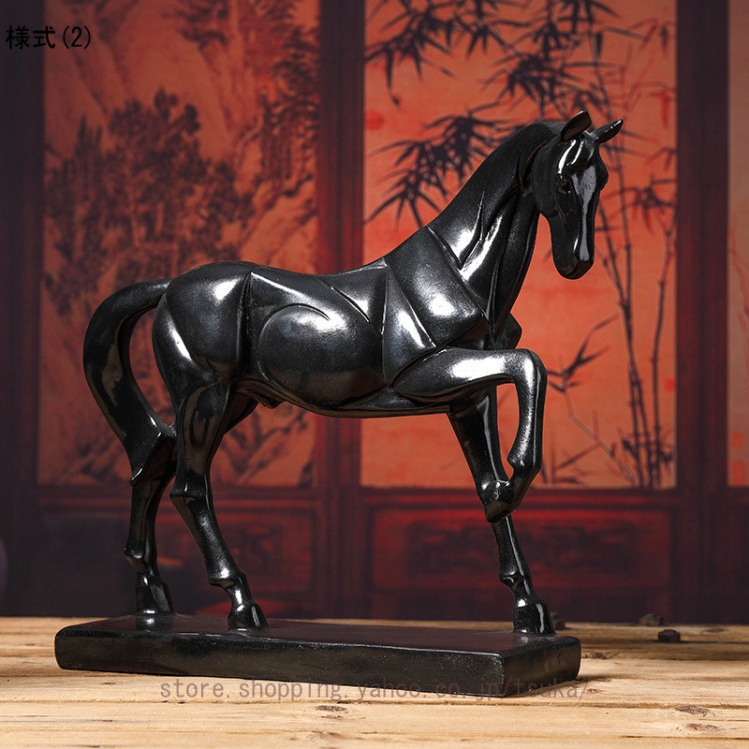 ウマ　馬　石製　オブジェ　置物　インテリア　工芸品　美術品　A1702 置物 動物 インテリア オブジェ 馬の置物 北欧 インテリア雑貨