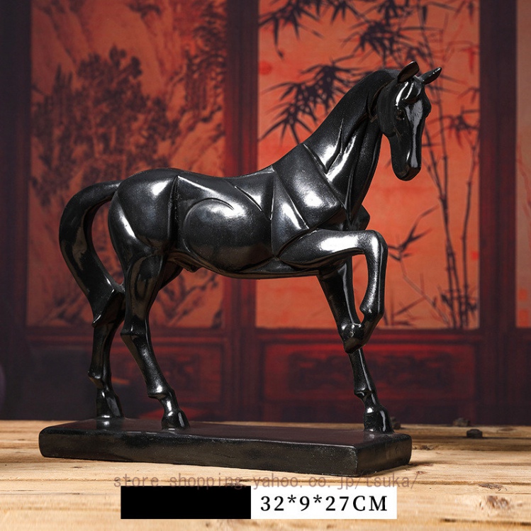 ウマ　馬　石製　オブジェ　置物　インテリア　工芸品　美術品　A1702 置物 動物 インテリア オブジェ 馬の置物 北欧 インテリア雑貨