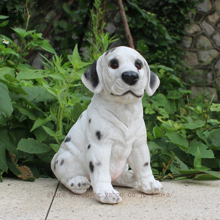 庭、ガーデニング 動物の置物 インテリア 犬 オーナメント ガーデン 