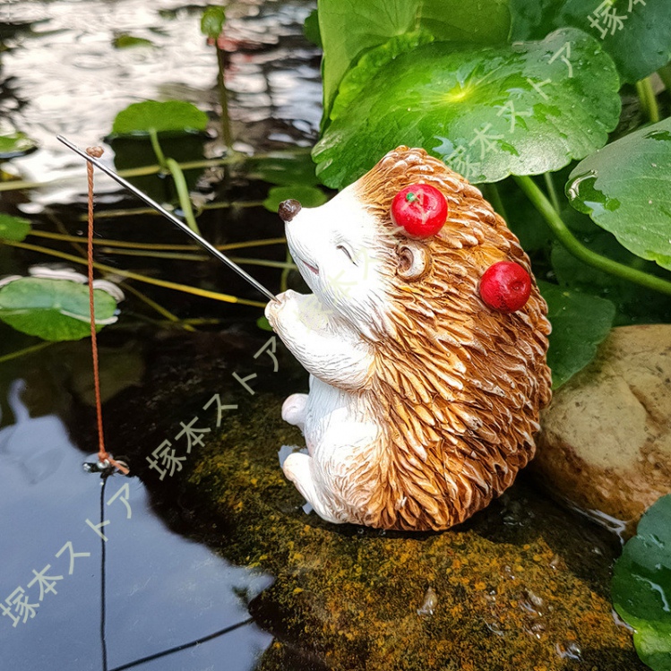 ガーデンオーナメント ハリネズミの置物 アニマル 雑貨 防水 耐久性