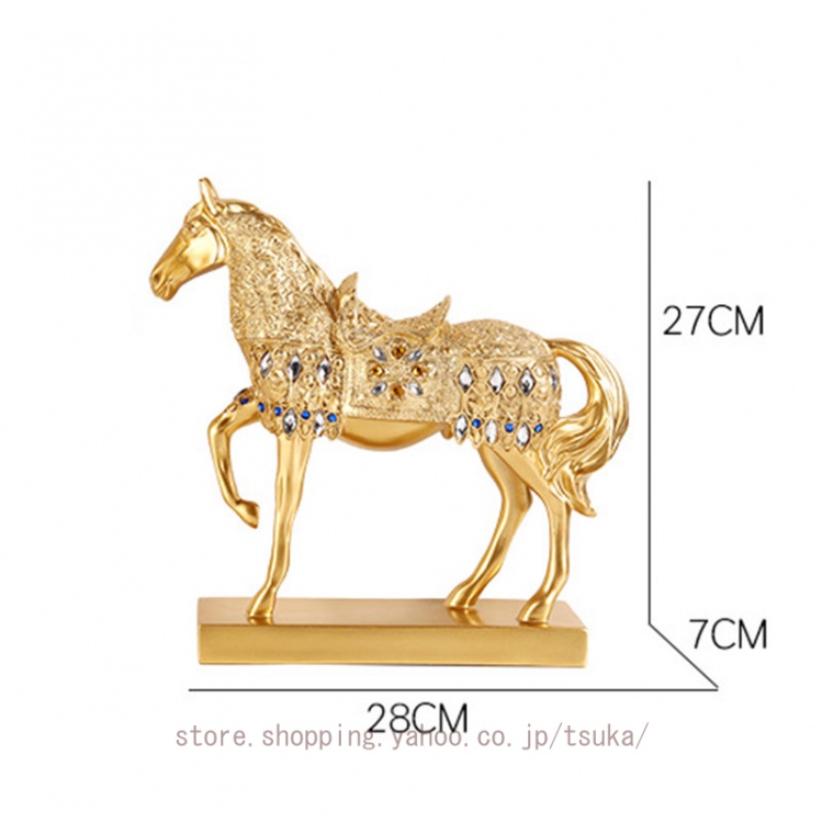玄関 風水グッズ 置物 オブジェ 動物 馬 彫刻 デコレーション 開運