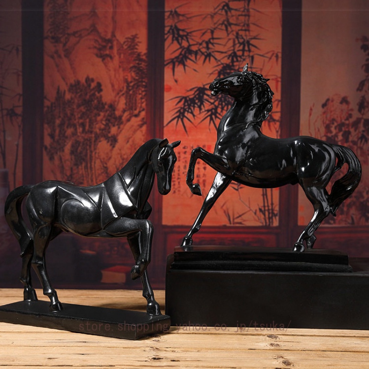 ウマ　馬　石製　オブジェ　置物　インテリア　工芸品　美術品　A1702 北欧雑貨 置物 オブジェ 馬の置物 風水 インテリア おしゃれ 北欧