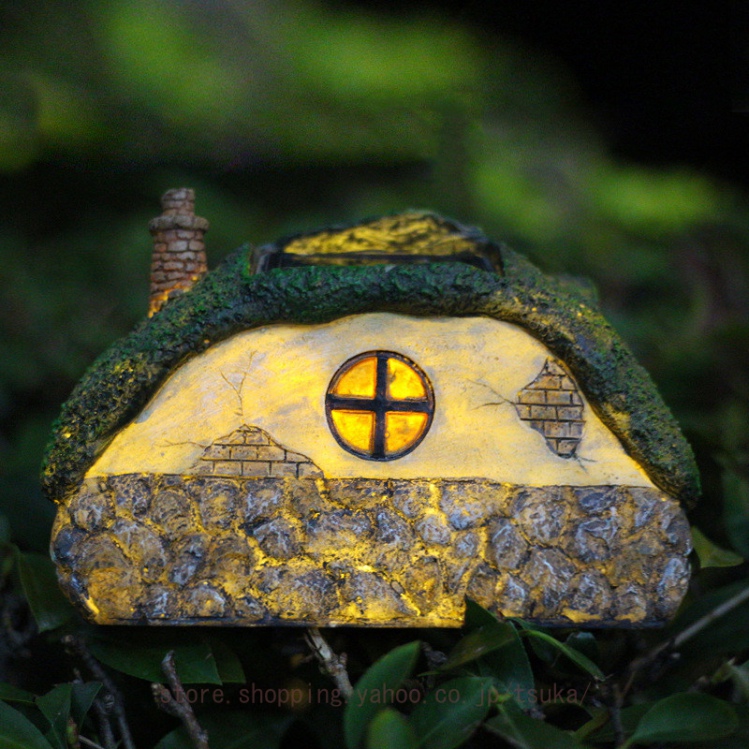 庭 オブジェ おしゃれ ガーデニング雑貨 置物ライト ソーラーライト