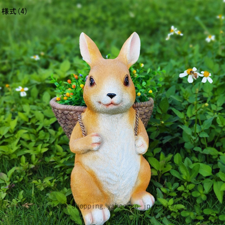 ガーデンオーナメント うさぎ 置物 かわいいウサギ ガーデン