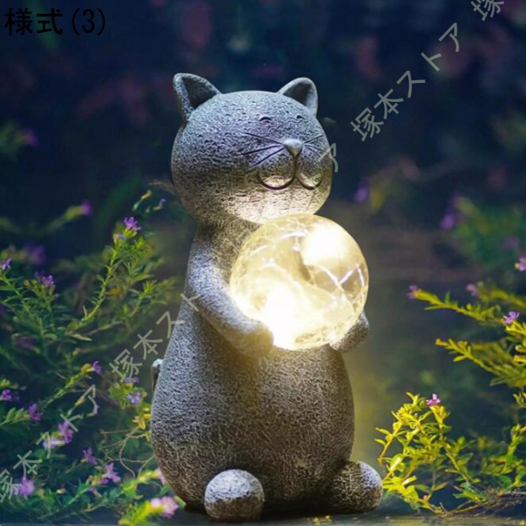 ガーデン 猫 かわいい おしゃれ ねこ 黒猫 ガーデニング ステークライト ライト付き 庭 太陽光発電 ガーデンライト ソーラーライト 屋外ソーラー ランプ 屋外庭 芝生 庭用 大人気‼️　ソーラーライト　猫　太陽光　イルミネーション　ライト　ガーデンライト イヌ　ネコ　ジョウロ　金属製猫照明　オーナメント　ガーデンアート　 ブリキ