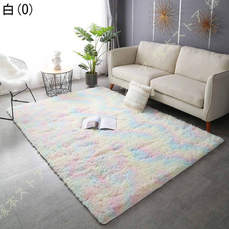 ラグ 洗える ラグマット 80×180 サラふわ カーペット リビング 無地