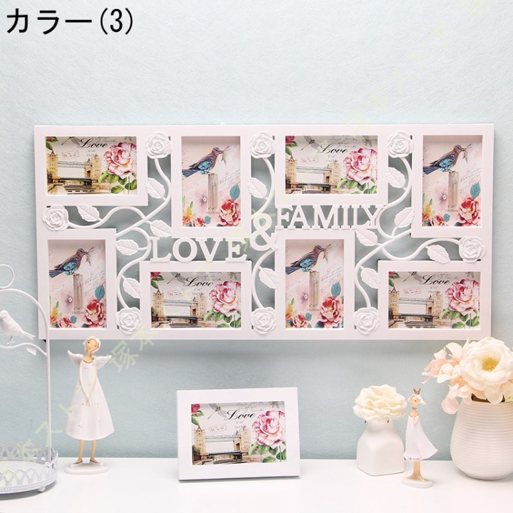 8枚の写真をまとめて飾れるフォトフレーム フォトフレーム 8窓 L判 8枚