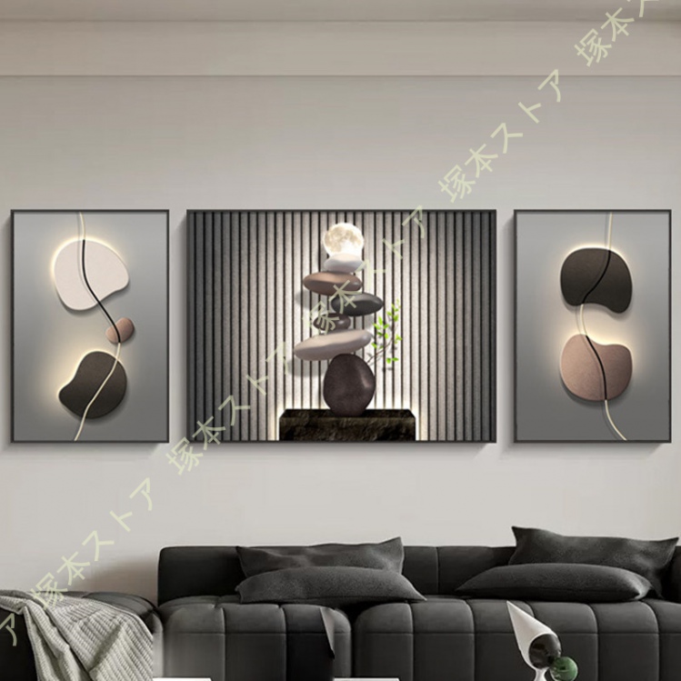 フレーム付絵画　抽象画　80×72センチ　インテリア　ディスプレイ　② フレーム付絵画 抽象画 80×72センチ インテリア ディスプレイ ②