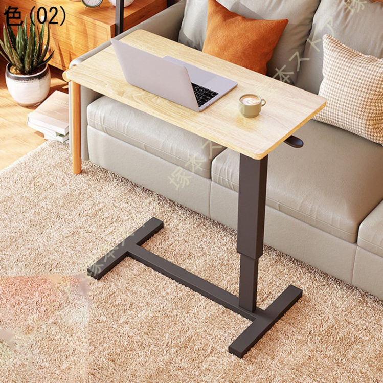 移動も簡単✨サイドテーブル 昇降式 ガス圧昇降 ベッドテーブル PCテーブル サイドテーブル 昇降 パソコンテーブル 伸張式テーブル ベッドサイド