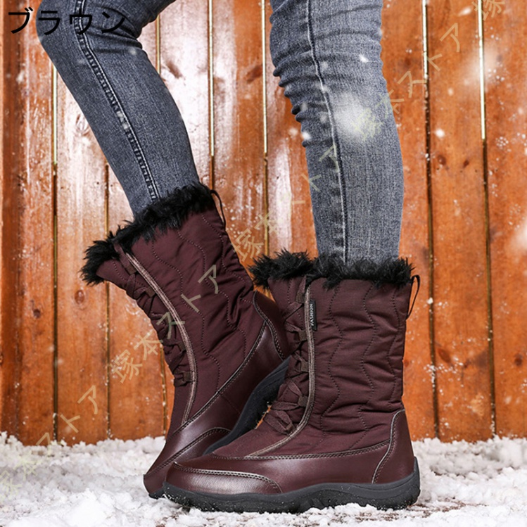 今季人気の商品 スノーブーツ レディース 撥水 軽量 ショート 裏起毛 暖かい 履きやすい 歩きやすい 冬 雪 雨 シンプル カジュアル ムートンブーツ ブーツ 雪靴 靴 シューズ