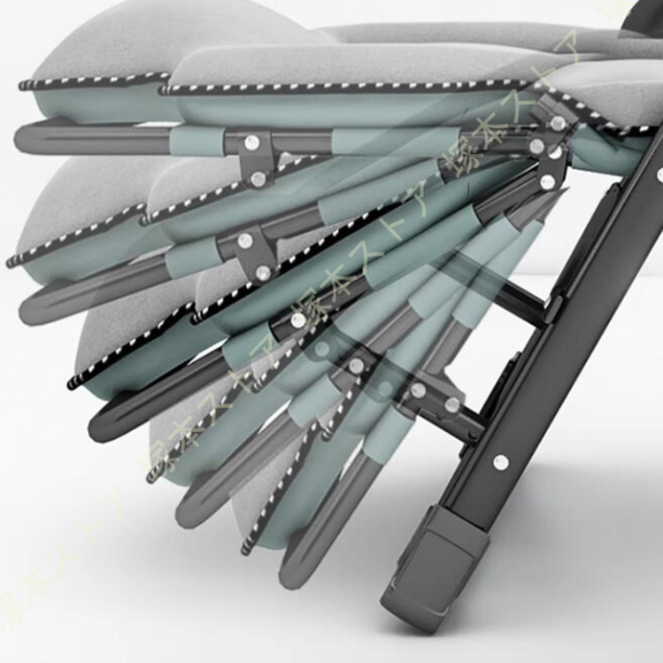 リクライニングチェア 折りたたみベッド オフィス昼寝用チェア