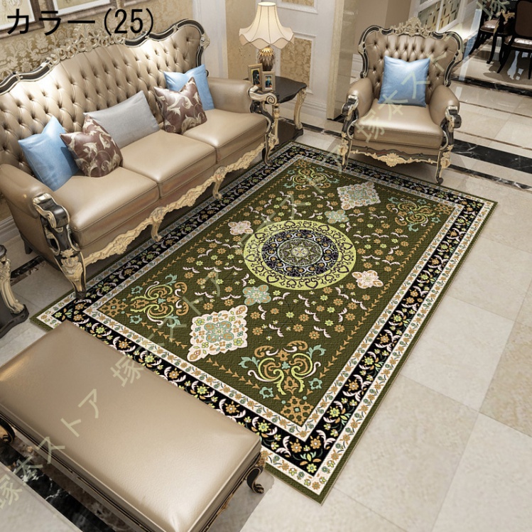 ラグ 花柄 二畳 薔薇 かわいい オシャレ 2畳 洗える 絨毯 バラ