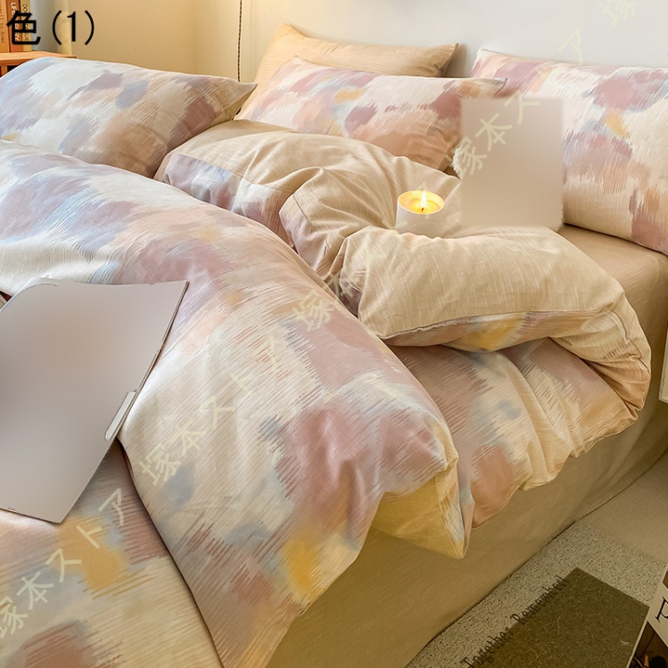 布団カバーセット 3点セット 4点セット かわいい シングル セミダブル ダブル 掛け布団カバー フラットシーツ 枕カバー ボックスシーツ ホテル仕様 通気吸汗_1
