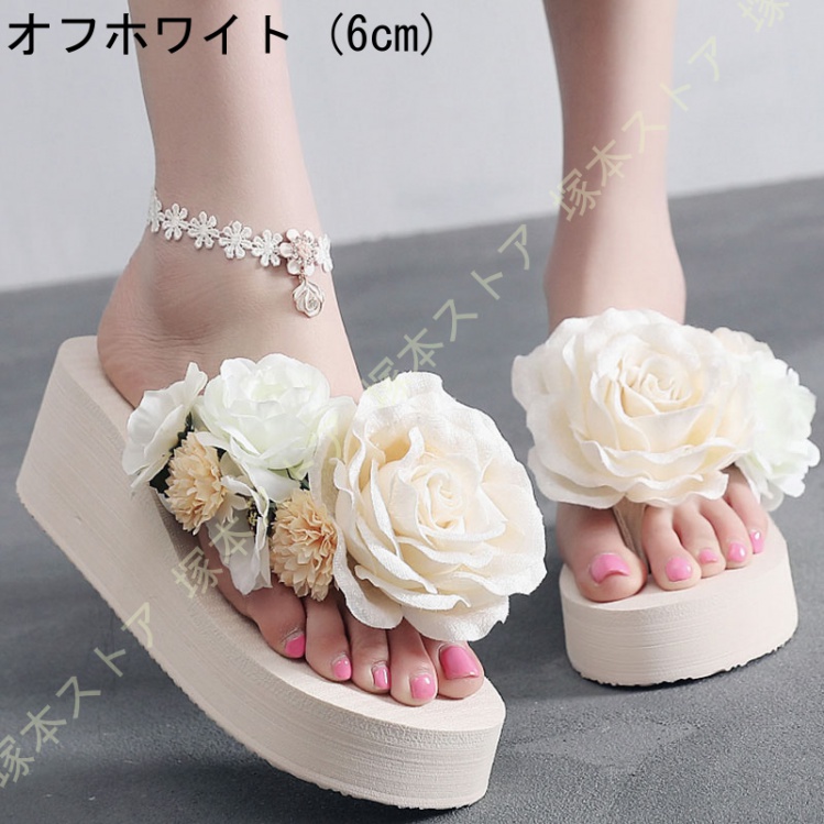 花柄 ビーチサンダル かわいい 歩きやすい ウェッジソール 花柄 ビーチサンダル かわいい 歩きやすい ウェッジソール