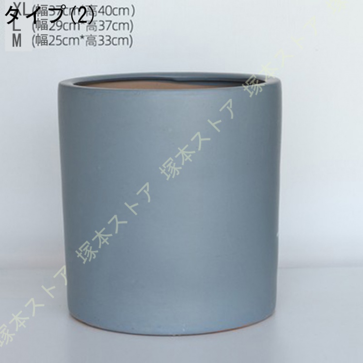 植木鉢 セラミック製 おしゃれ 鉢植え 北欧 排水孔付き 通気性 シンプル 円筒形 大型 大口径 客間の装飾 室内 観葉植物 ハーブ 花栽培適用 ガーデニング用品_2