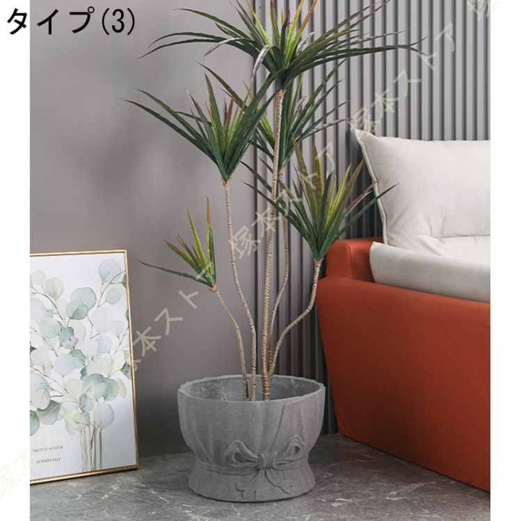 フラワーポット 植木鉢 サボテン鉢 北欧 ins風 セメント鉢 リボン シンプル 排水孔付き 通気性 モダン 丸形 大型 ヨーロッパ調 スタイル モダン_3