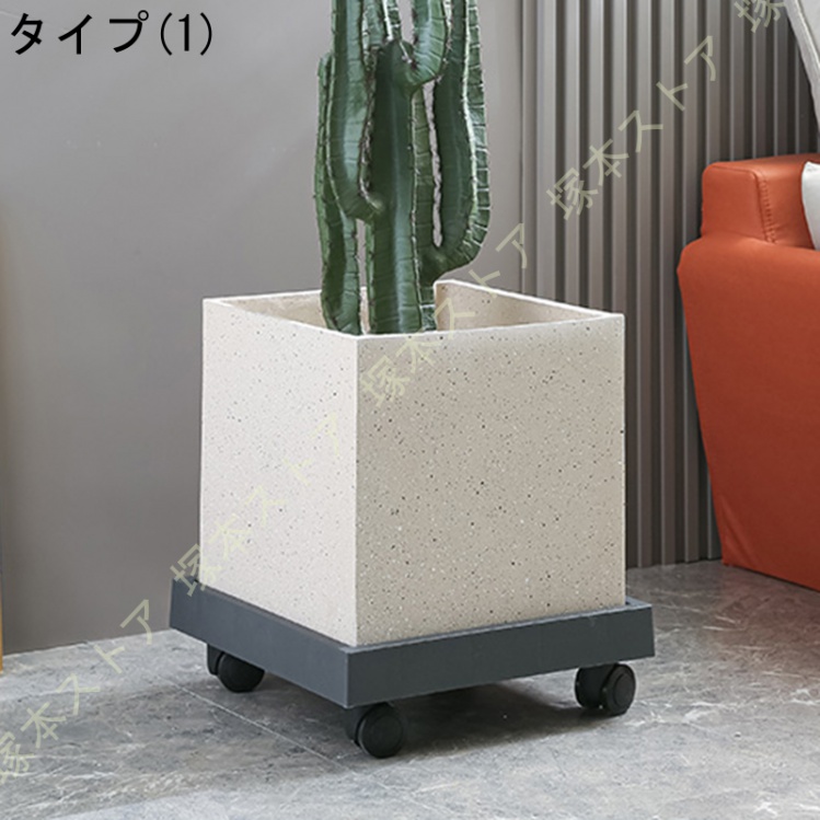 フラワーポット 植木鉢 サボテン鉢 北欧 方形 セメント鉢 シンプル 排水孔付き 通気性 オシャレ 丸形 大型 ヨーロッパ調 スタイル ガーデニング用品_1