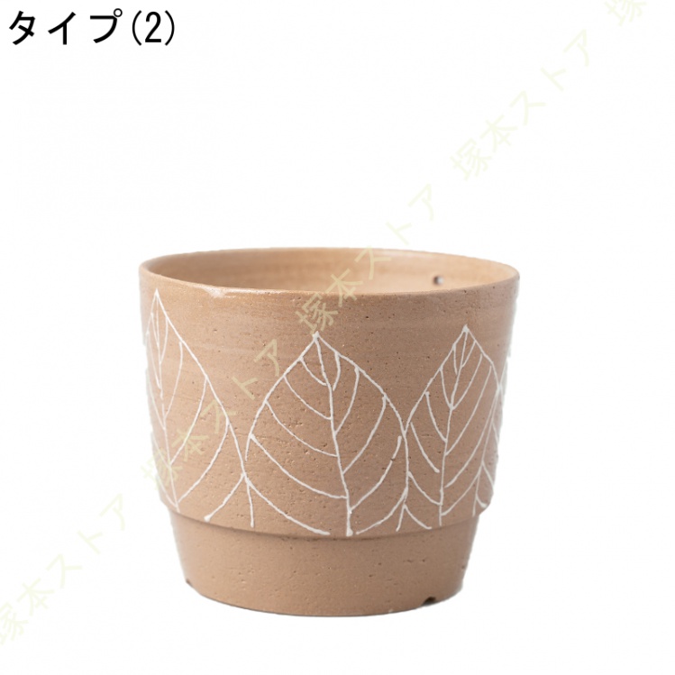 サボテン鉢 鉢植え 植木鉢 セラミック 北欧 おしゃれ 排水孔付き 田園風 通気性 モダン 小型 多肉植物鉢 プランター シンプル 個性的 円形 玄関 事務室_2